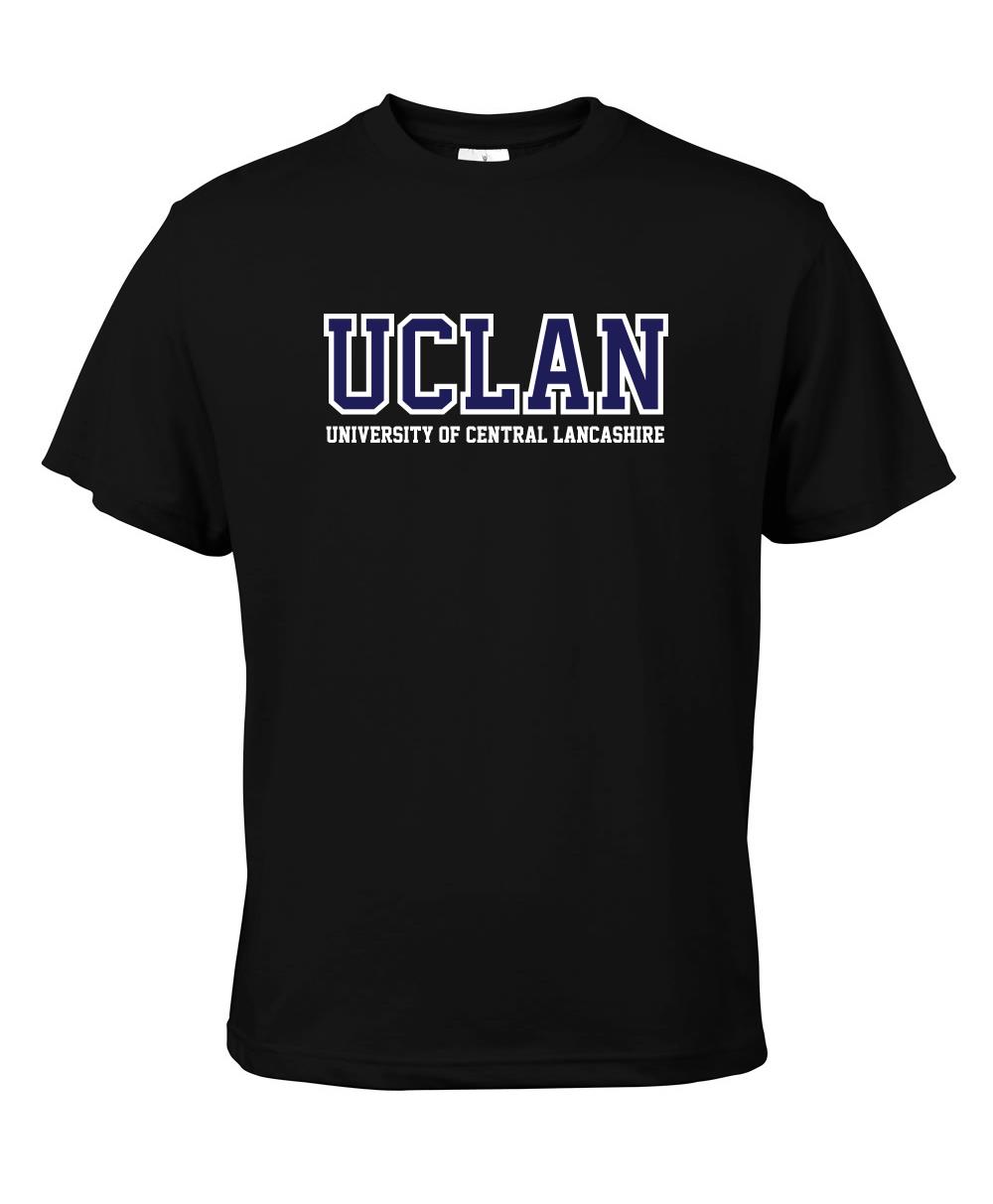 Black UCLan Logo Tshirt
